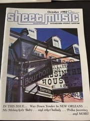 Vintage Lot of 9 Issues All 1982 Sheet Music Magazine Piano Guitar HTF Great Con