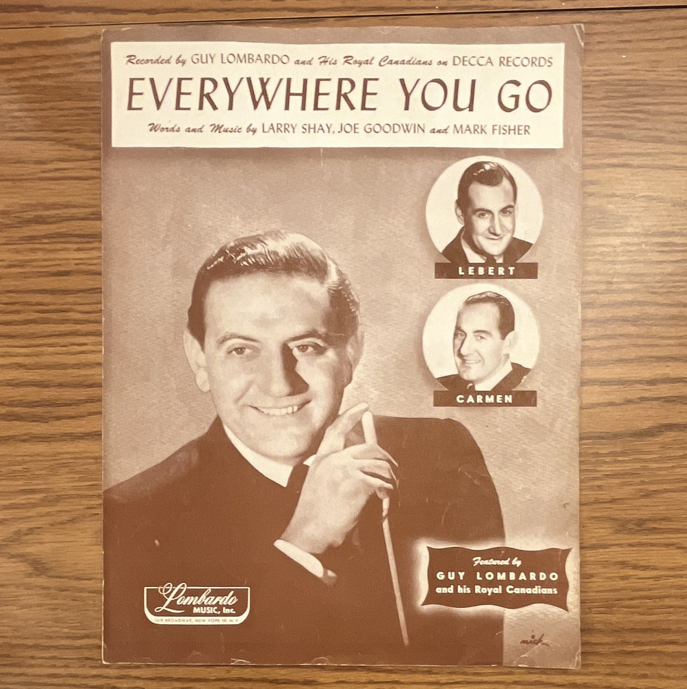 Everywhere You Go Sheet Music Vocal Voice Easy Listening Big Band MPN 563