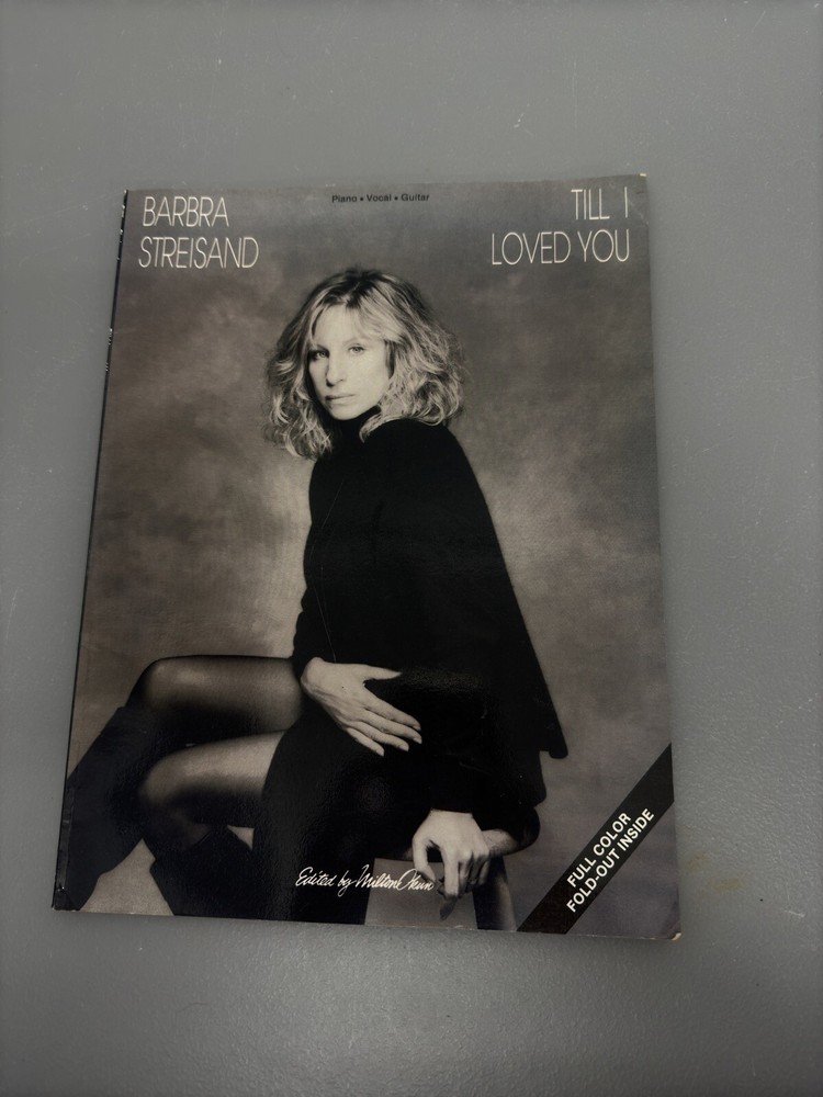 Barbra Streisand Till I Loved You Songbook Sheet Music With Poster #38