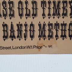 1970 John Pearce Old Timey Fingerpicking Banjo Method Folk Music Instruction