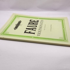 Faure Sheet Music Book Edition Peters Nr. 9891 Violinsonaten Opus 13 Opus 108