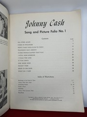 1959 Johnny Cash Song & Picture Folio No. 1 Vintage Sheet Music I Walk the Line