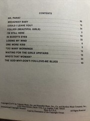 Vocal Selections -Follies-Music and lyrics by Stephen Sondheim (1971) 13009a