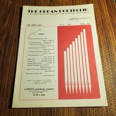The Organ Portfolio Vocal Selections Songbook Lorenz Oct 1977