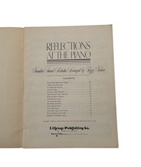 1965 Reflections at the Piano Music Book Sacred Melodies Christian Peggy Tolson
