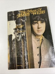 The Music of Jimmy Webb Sheet Music Paperback Songbook 1969 Vocals Guitar Piano