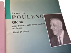 2 Songbook FRANIC POULENC Piano solo choir Orchestra Sheet Music Douze Melodies