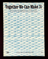 Together We Can Make It American Youth Choir 1970 VTG Sheet Music Piano Vocal