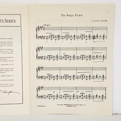Vintage 1936 The Banjo Picker Piano Sheet Music by N Louise Wright
