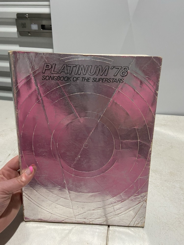 Platinum &rsquo;78 Songbook Of The Superstars Piano Guitar Voice Sheet Music Book 1978