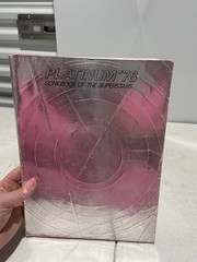 Platinum &rsquo;78 Songbook Of The Superstars Piano Guitar Voice Sheet Music Book 1978