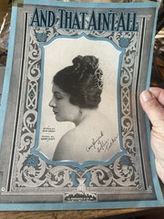 K 1919 9×12 SOPHIE TUCKER Vintage Sheet Music AND THAT AIN’T ALL