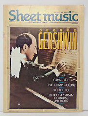 Sheet Music Magazine Standard Piano Guitar George Gershwin January 1988