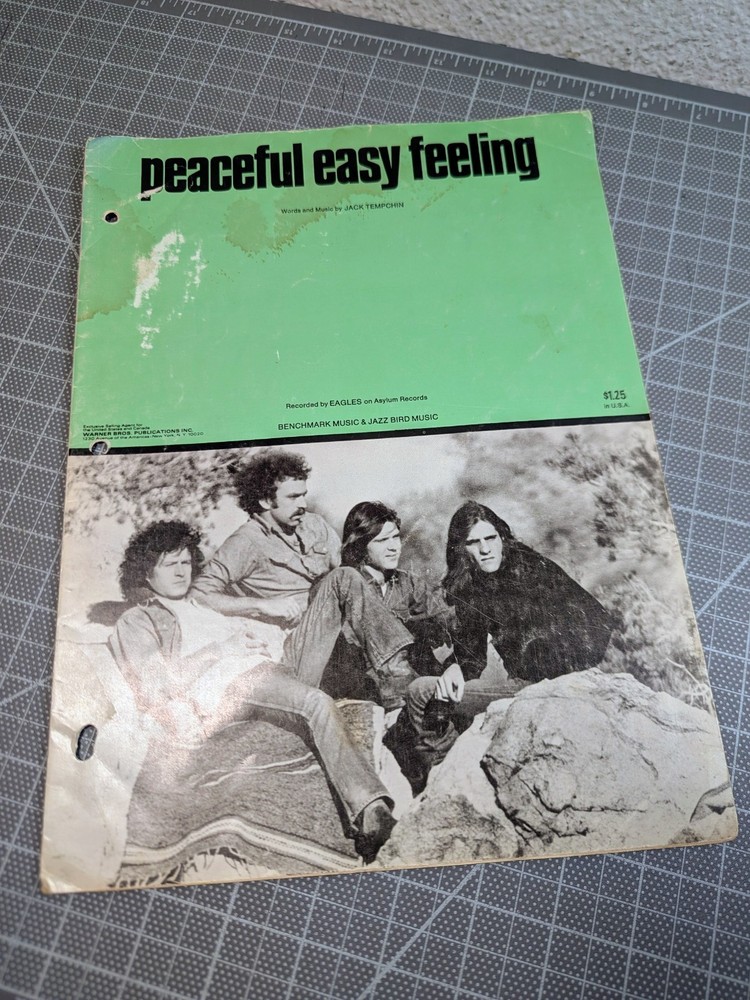 The Eagles Sheet Music Peaceful Easy Feeling