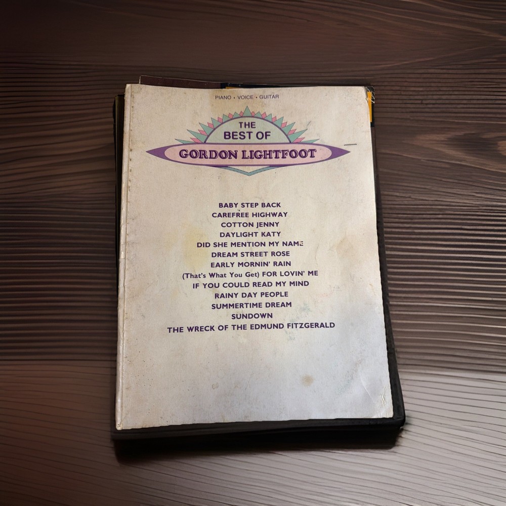 Gordon Lightfoot Songbook Piano Guitar Voice Good Condition