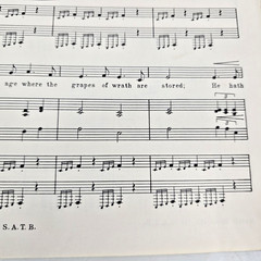 Battle Hymn Of The Republic Shawnee Press SATB Choir Sheet Music 1943 Lyrics