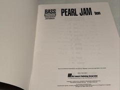 Pearl Jam, Ten, Bass Recorded Versions Songbook 1993 JEFF AMENT
