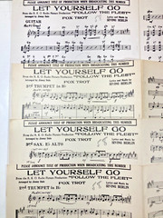 Irving Berlin Fred Astaire 1936 Let Yourself Go Horn & String Charts Sheet Music