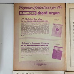 Hammond Organ Sheet Music Books Vtg 50s Lot of 6 USA Hymns Showtime