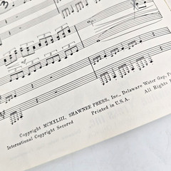 Battle Hymn Of The Republic Shawnee Press SATB Choir Sheet Music 1943 Lyrics