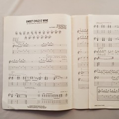 Sweet Child O&rsquo; Mine Guns N&rsquo; Roses 1988 Sheet Music Guitar Vocal Cherry Lane Tabs