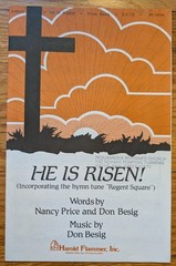 He Is Risen! Choral Sheet Music SATB 1989 Christian Worship Price & Besig
