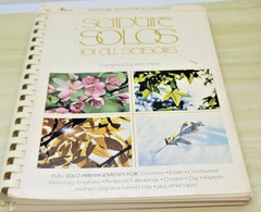 Scripture Solos for All Seasons Compiled Ken Bible Spiral 1980 Solo Arrangement