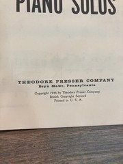 Ralph Federer Album of Piano Solos Songbook Theodore Presser 1946