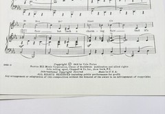 Its All Right With Me Vintage Piano Sheet Music from Can-Can Movie Cole Porter