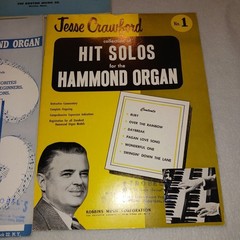 Hammond Organ Music Lot 5 Music Books Feibel Coleman Crawford Harms Vintage