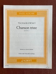 Tchaikovsky: Chanson Triste Op 40 No.2 for Violin or Cello and Piano