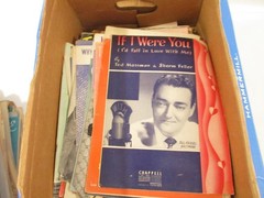 Vintage Sheet Music Lot Organ Piano Vocal Guitar Ukulele Big Band Bing 25+ Lbs