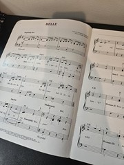 Vintage 1991 Disney Beauty and the Beast Easy Piano Songbook Sheet Music Menken