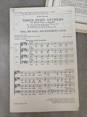 Sacred Choral Octavo Grab Bag 16 SATB Church Anthems (1960s)
