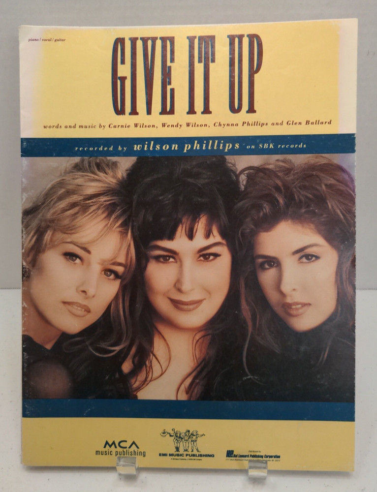 Give It up Sheet Music Wilson Phillips Piano Vocals Guitar 90s Pop F2N
