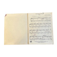 Vtg 1937 Christmas Dream Piano Solo Sheet Music Jean Diestelhorst Hansen Rare