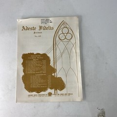 Adeste Fidelis Freeman no. 615 Century Sheet Music 1901 Piano New Old Stock