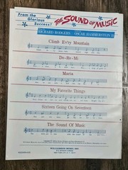 Vintage Edelweiss Sheet Music 1965 Sound of Music Julie Andrews Rodgers…