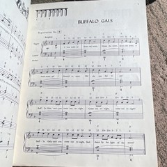 Silvertone Under Western Skies Folk Song Book for Electronic Organ, Sears 1963