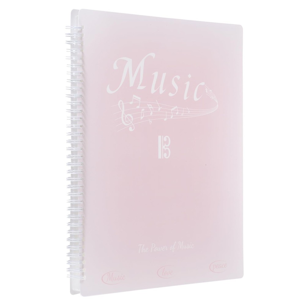MECCANIXITY Sheet Music Folder Display 20 Pages 8.5 x 11, Gradient Pink