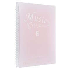 MECCANIXITY Sheet Music Folder Display 20 Pages 8.5 x 11, Gradient Pink