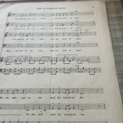 1914 Song sheet LAND OF HOPE AND GLORY Arranged for mixed voices Edward Elgar