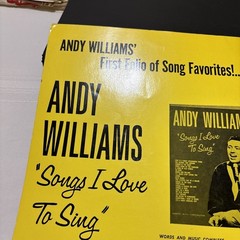 Andy Williams Book 2 Wonderful World of Song Robbins Music Guitar Chords 1965