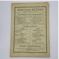 Antique Sheet Music Book Lot HAYDN LOEWE HANDEL Edition Peters Old ****READ