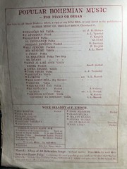Undated 11×14 Bohemian Mazurka Sheet Music Po Starodavnu (Ye Olden Days)