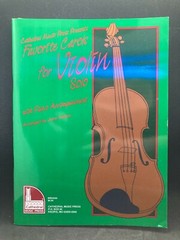 CATHEDRAL Favorite Carols for Violin Solos with Piano Accompaniment MB94606