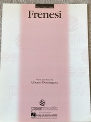 FRENESI Sheet Music by Alberto Dominguez P/V/G