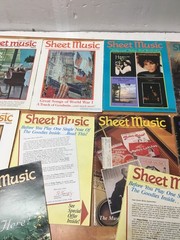 Vintage Sheet Music Magazine Lot of 14 Magazines Standard Piano/Guitar 1989-1998