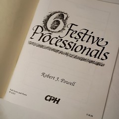 6 Festive Processionals Robert J Powell Full Score and Parts 97-6353 w/ Inserts