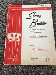 Vintage 1960 Violin Belwin String Builder Sheet Music Book 2 TEACHER’S MANUAL